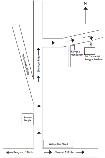 Road map view for Danvantri Temple